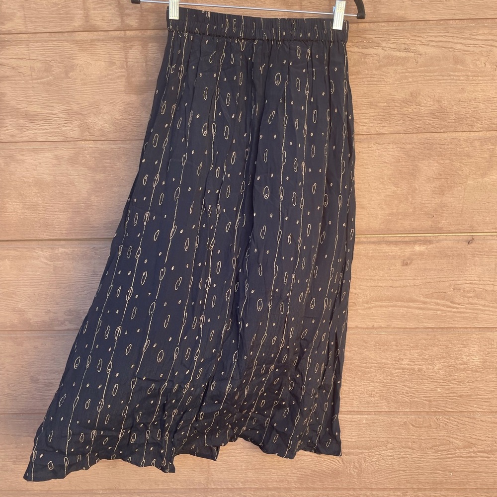 Paul Harris maxi button down skirt
